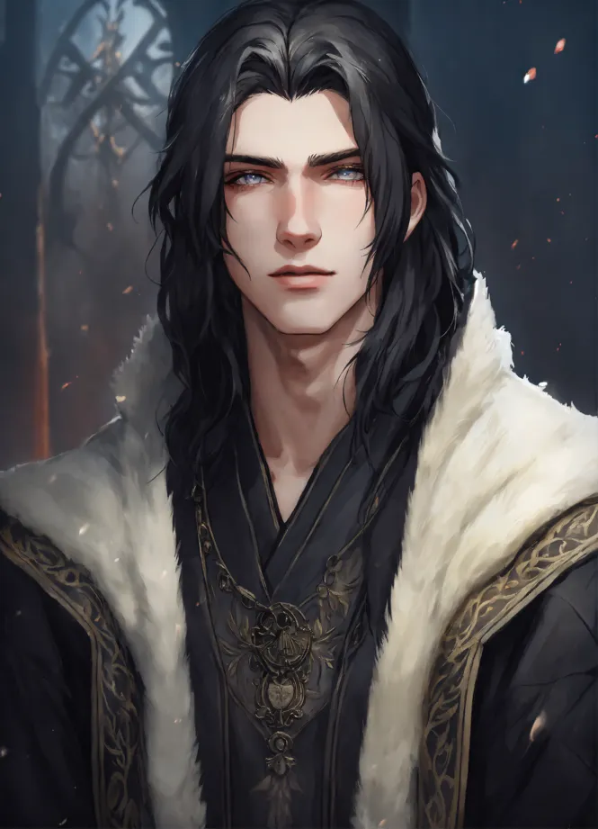 Lexica male elf with black hair