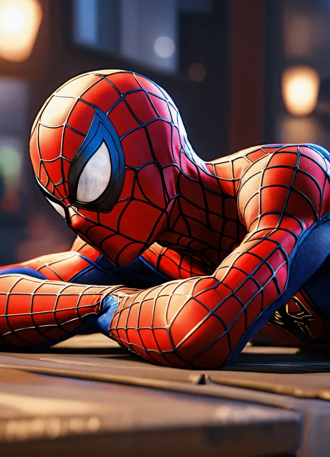 Spider Man Sleeping Cartoon