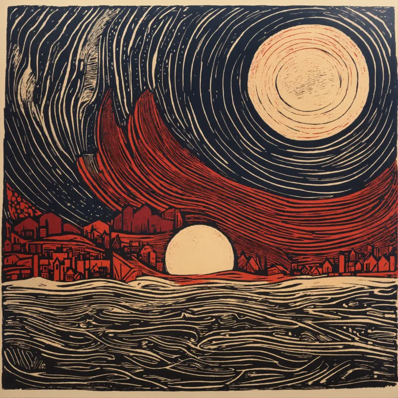 Lexica - linocut
