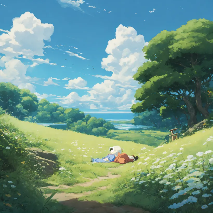 Ghibli Pink Dreamy Wallpaper Meadow Wallpaper Pastel Wallpaper