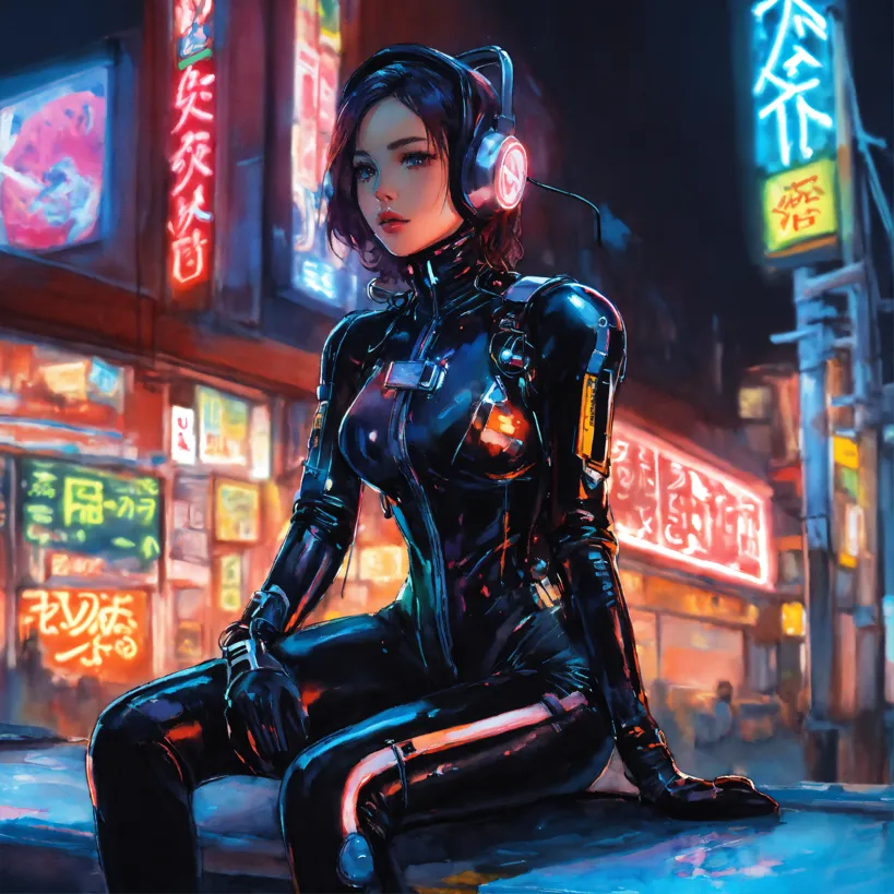 18 Cyberpunk Girl Wallpaper Anime Girl Cyberpunk Landscape 