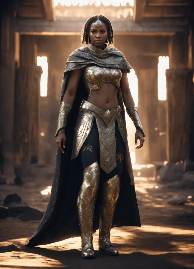 Lexica - nubian female warrior