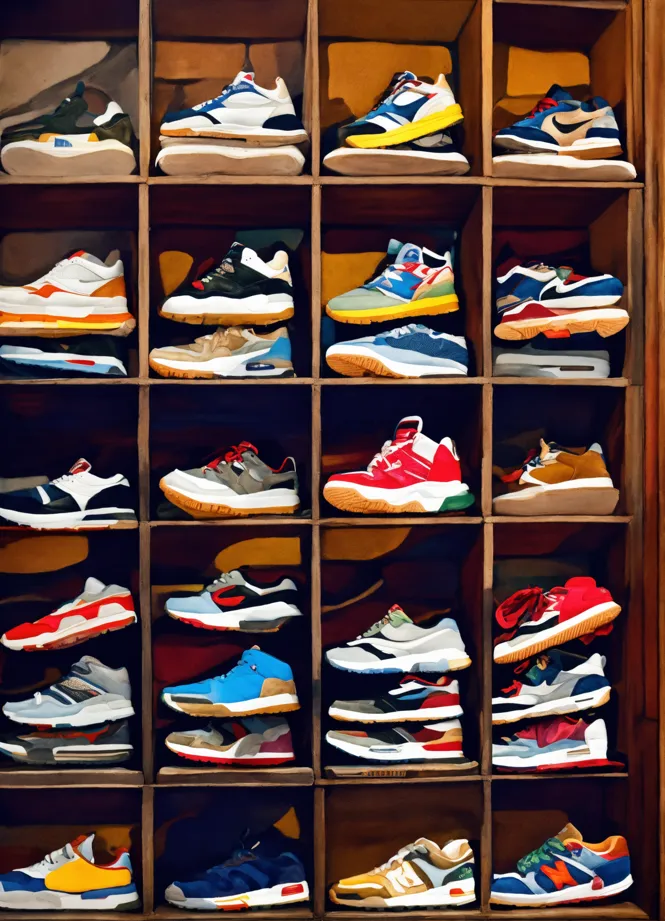 Tableau discount de sneakers