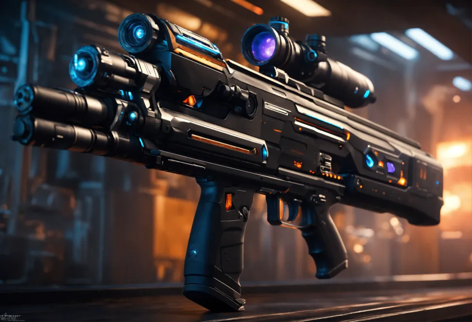 Lexica - cyberpunk kalashnikov assault rifle