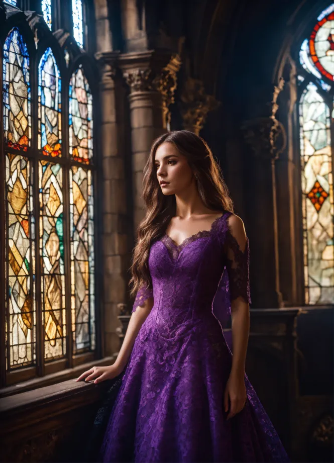 Lavender medieval dress hotsell