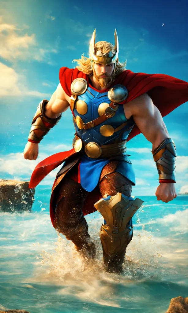 God Of War Ragnarok Thor Odinson 3D Model Render by