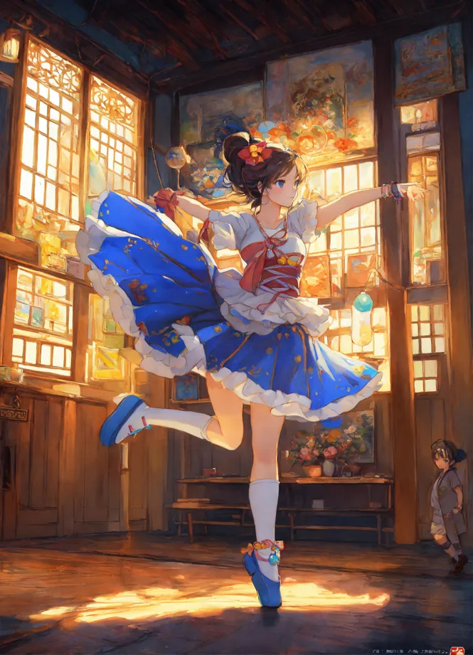 Lexica - anime girl dancing