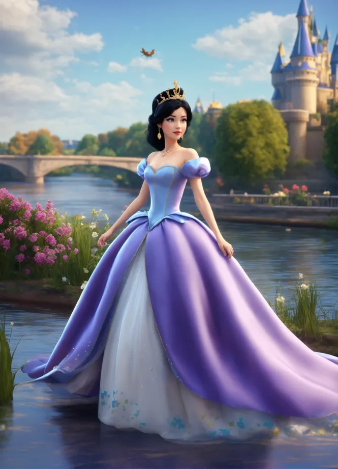 Cinderella Purple Dress