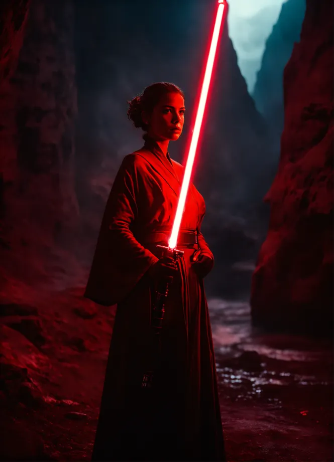 Dark red hot sale lightsaber