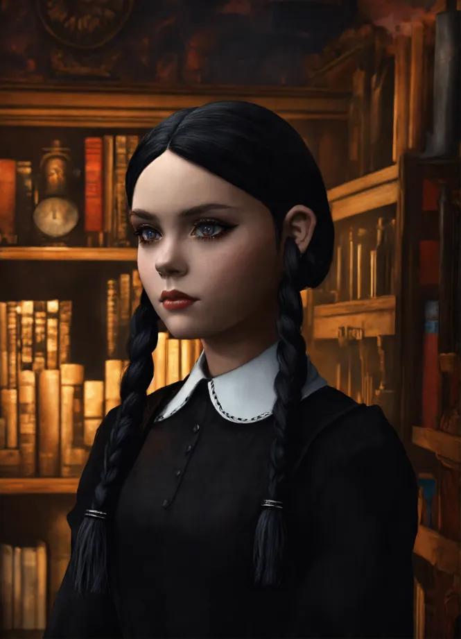 Wednesday Addams (full body) by Kemeah on DeviantArt