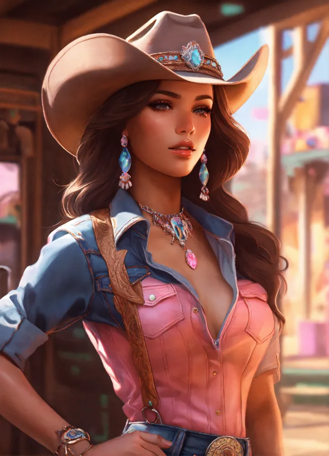 Costume da Cowgirl Oscura 