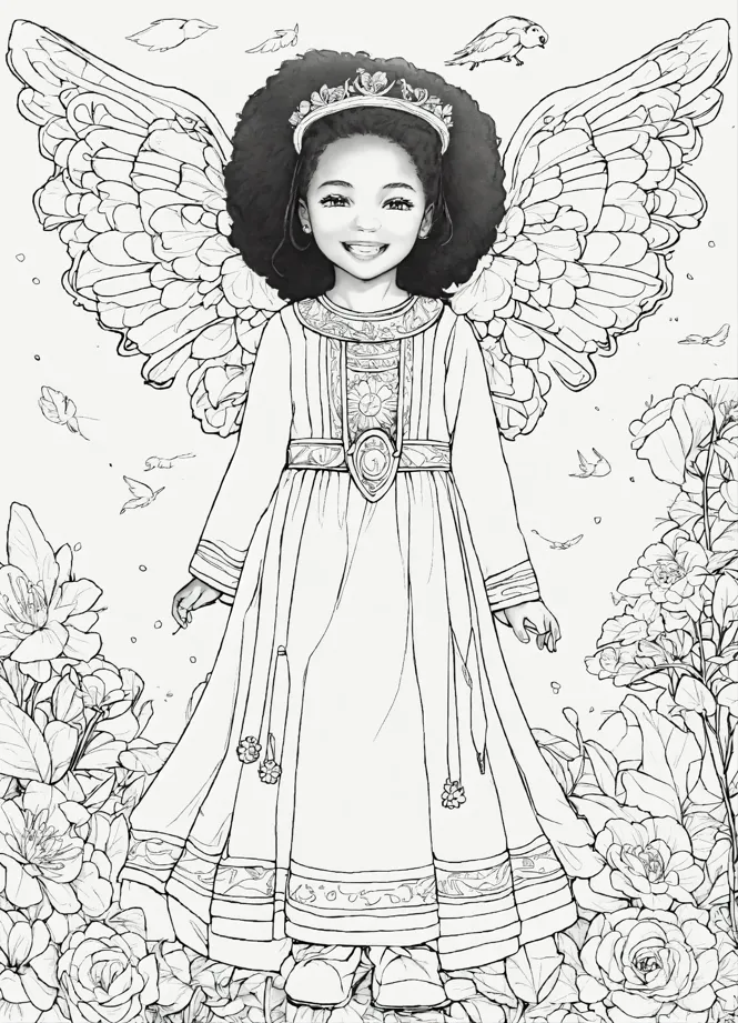 african american child coloring pages