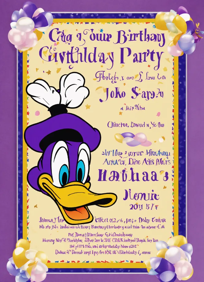 Lexica - template design of an invitation (undertale) birthday