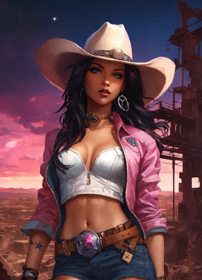 Costume da Cowgirl Oscura 