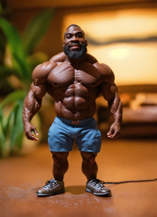 Lexica bodybuilder metal action figure
