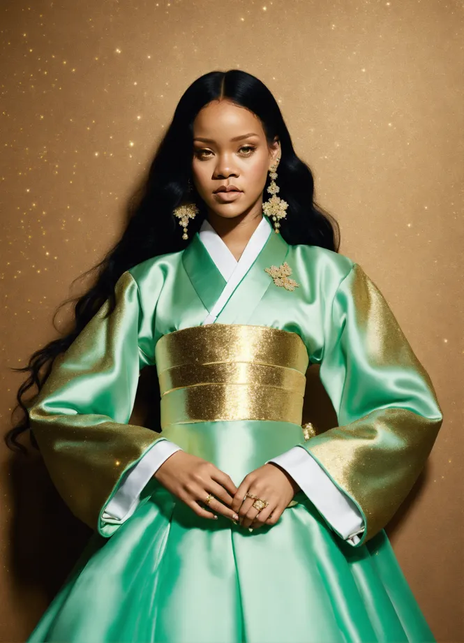 Green hanbok best sale