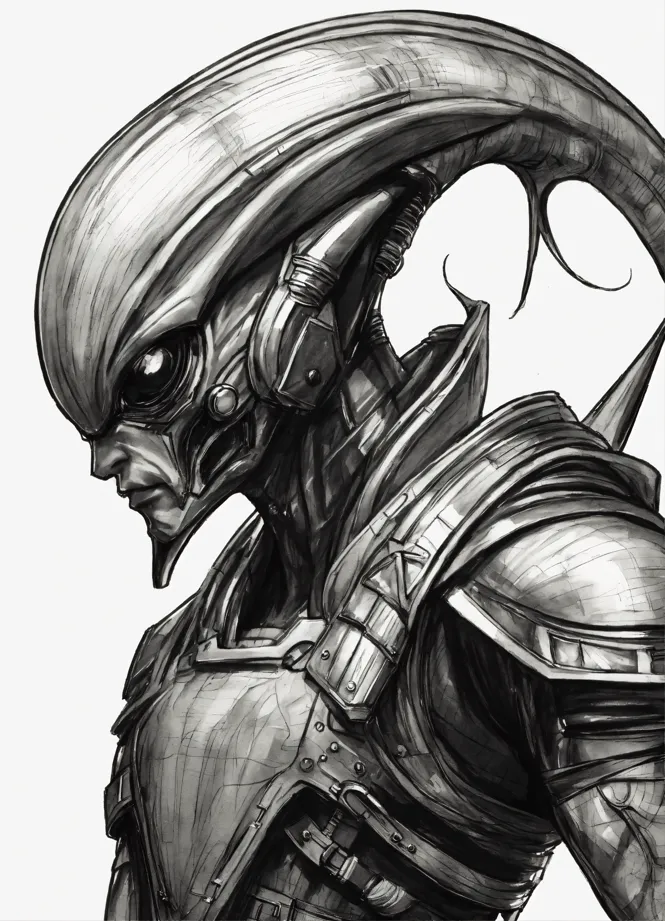 Xenomorph Skizze