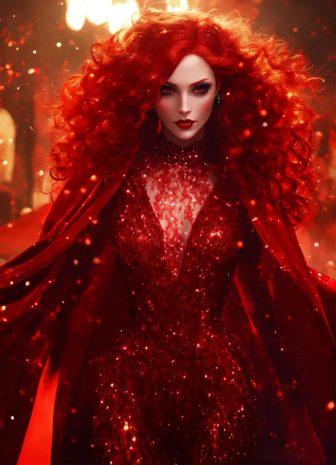 Pin by Fata Morgana on AzaleasDolls  Azalea dress up, Fantasy dress, Red  hair woman
