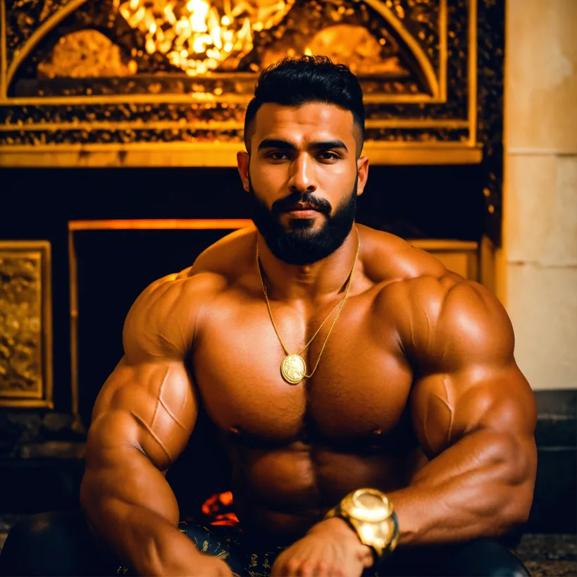 Lexica - flexing pose
