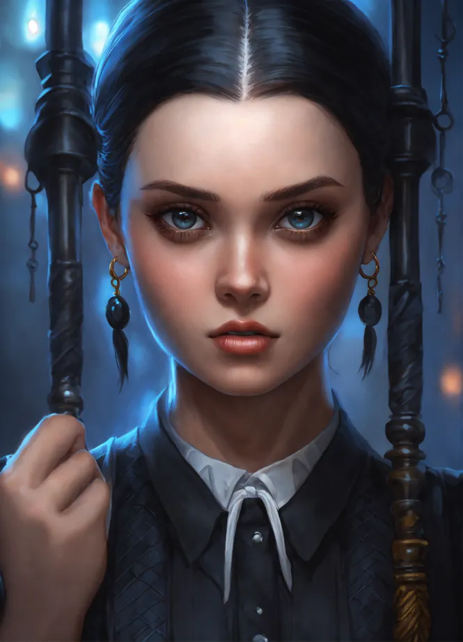 Lexica - wednesday addams full body