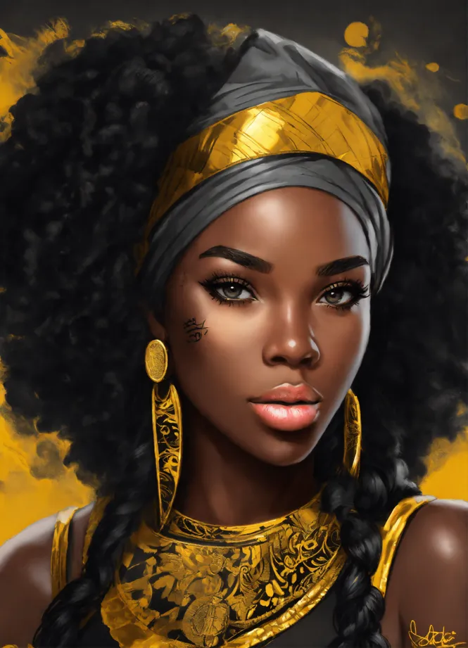 Lexica - Pretty black woman wearing a fashion nova, needing
