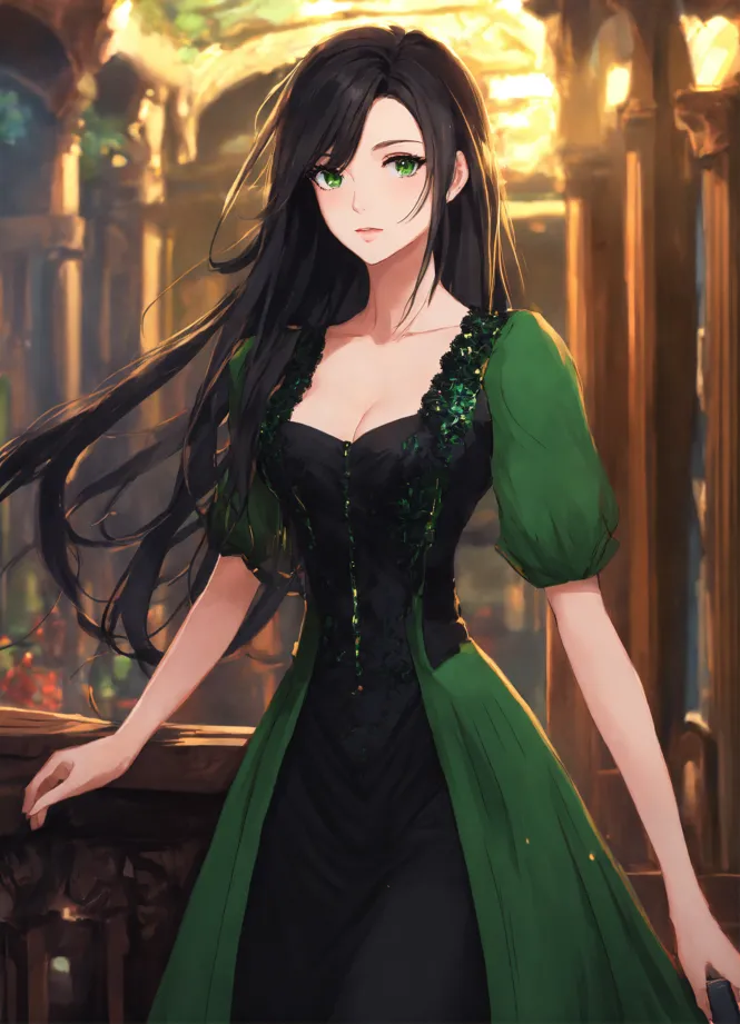 blue green dress makeup Frieren: Beyond Journey's End Coreful Figure main image 1