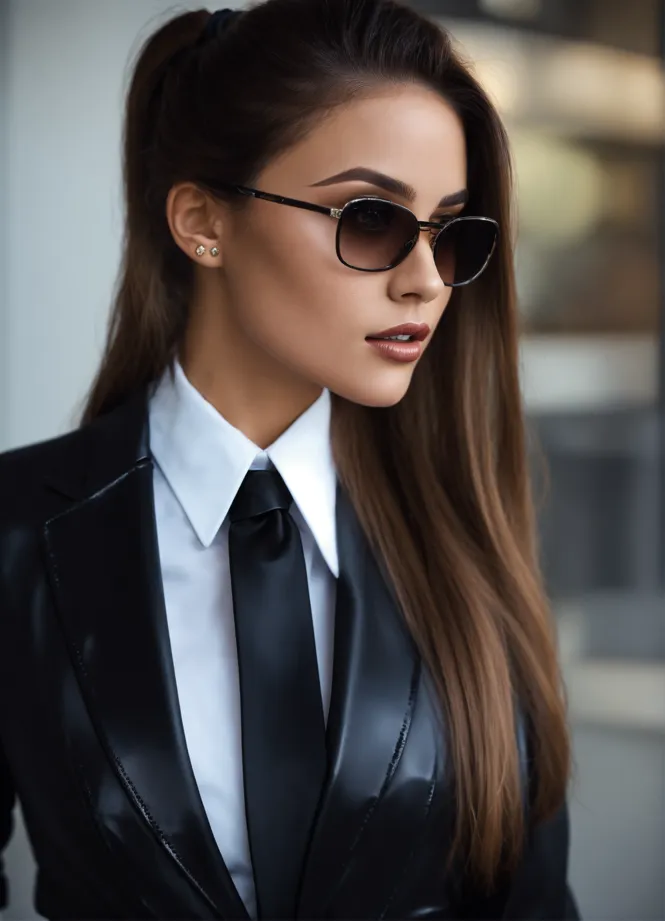Secret Agent Woman stock image. Image of sunglasses, ethnic - 5710473