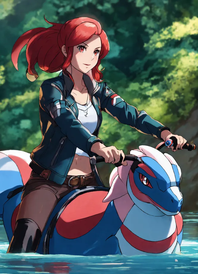 Lexica - Pokémon Gardevoir with furry trainer