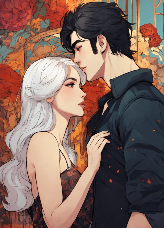 Lexica - Full body anime style couple kiss, date, realistic detailes, 2d  illustration, park, glamour, fashion style, 8k