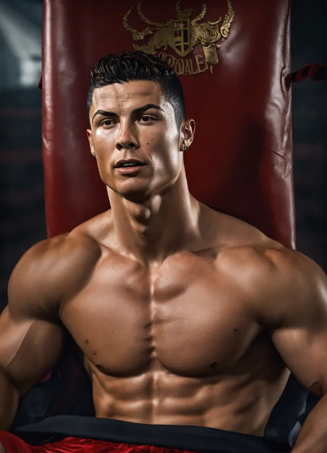Lexica - Cristiano Ronaldo brutal character in the jacket, 3d