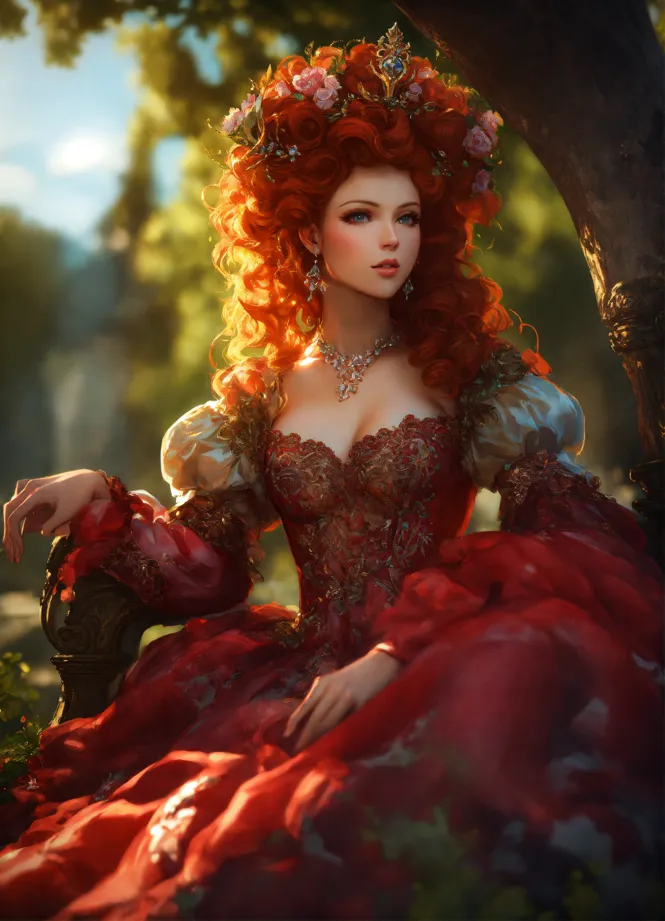 Pin by Fata Morgana on AzaleasDolls  Azalea dress up, Fantasy dress, Red  hair woman