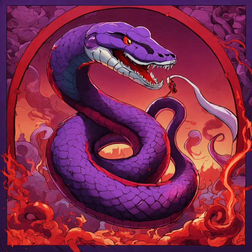 Image of a powerful serpent-like mythical pokémon