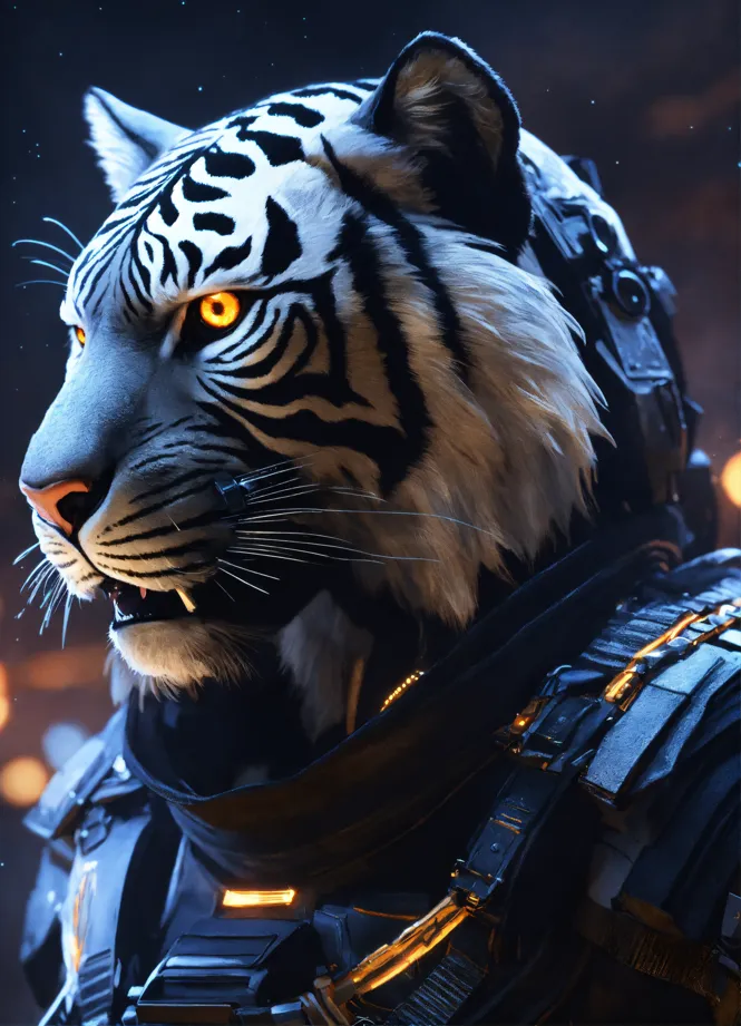 A celtic war tiger in the style of realistic and hyper detailed