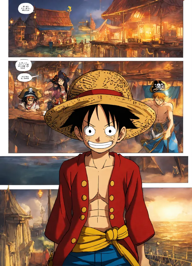 Gorgeous anime shorts reimagine One Piece's Straw Hat Pirates as