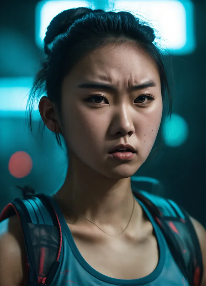 Lexica - beautiful cool young modern asian woman