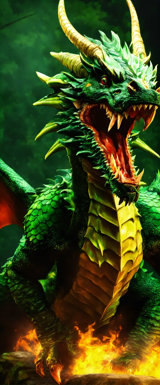 cool green dragon wallpapers