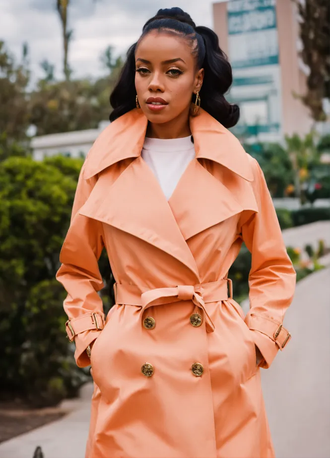 Aaliyah trench coat best sale