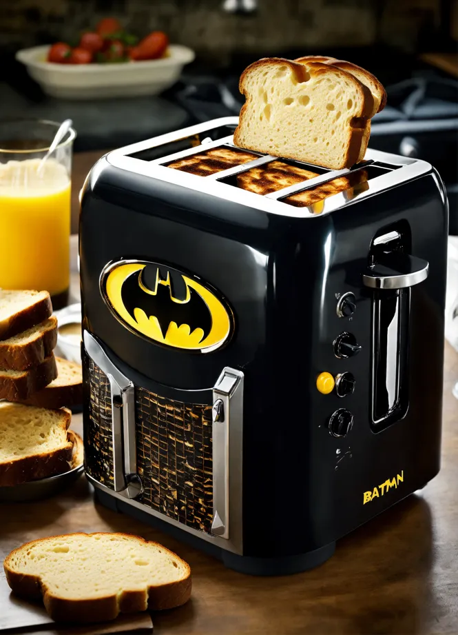 Batman Toaster cloudy