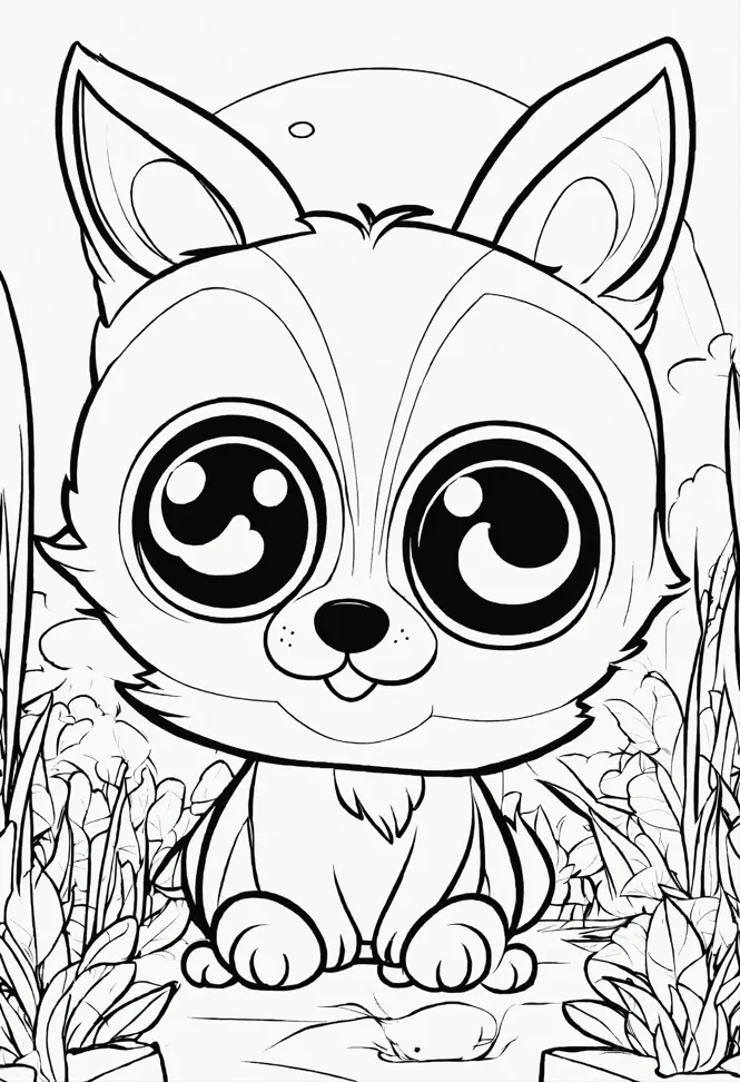 lps coloring pages fox