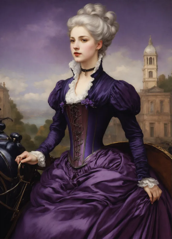 Lexica - blonde woman in victorian dress