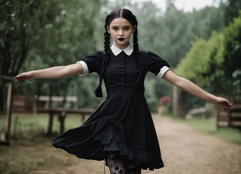 Lexica - wednesday addams full body