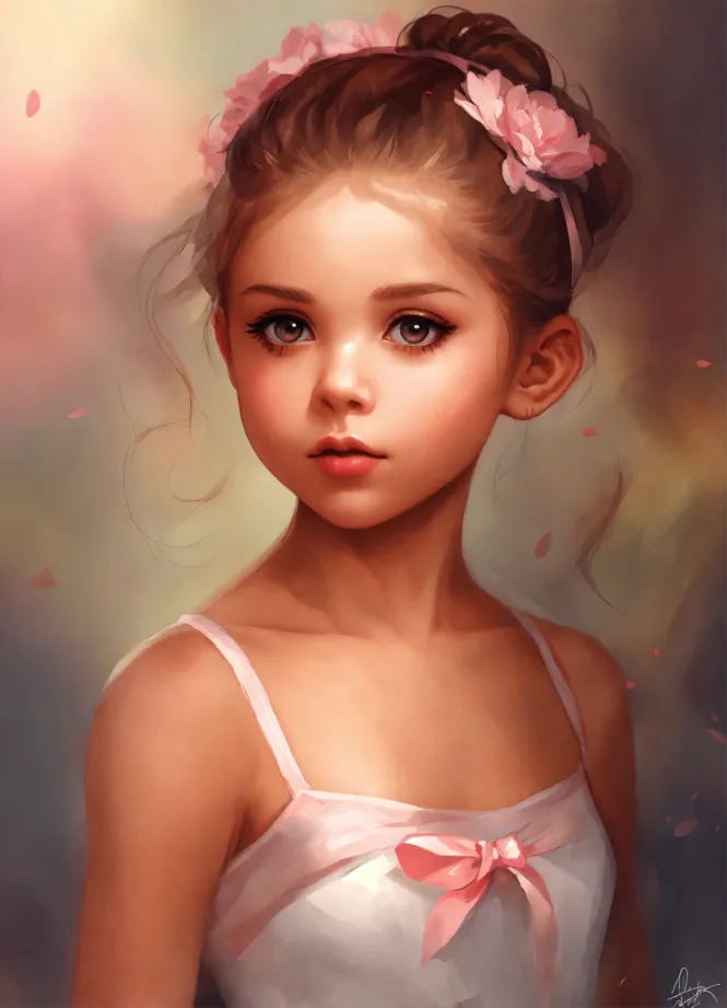 Lexica - Beautiful little girl, profile picture, vintage fashion, highly  detailed, reflection, 8 k, realistic artwork, hd, inspired by jojo bizarre  a