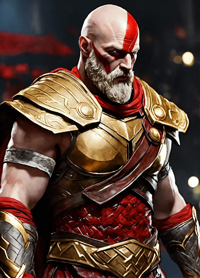 Christopher Judge As Kratos Photorealism Stylized Prett 4c482da8