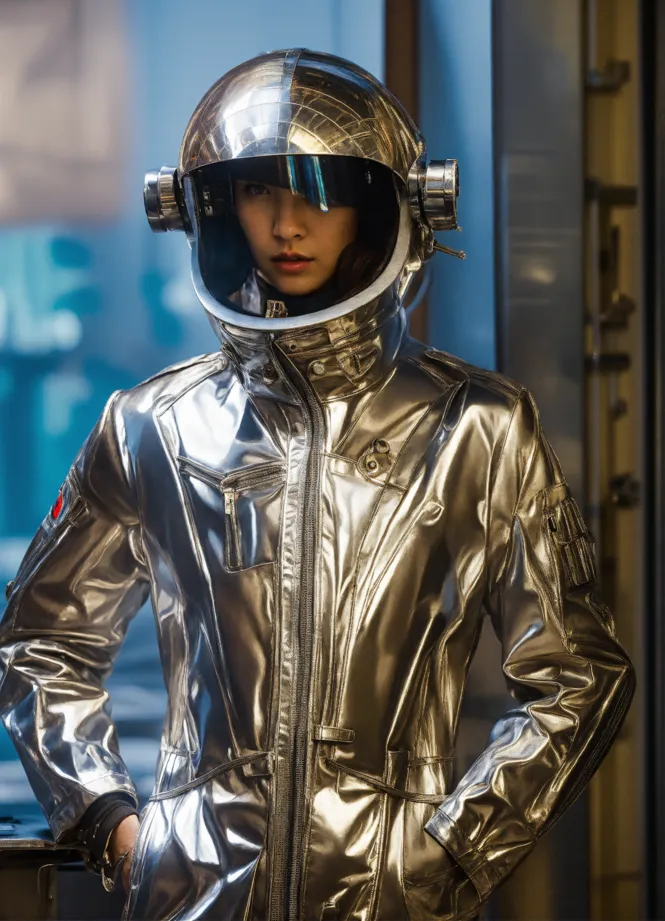 Silver deals space jacket