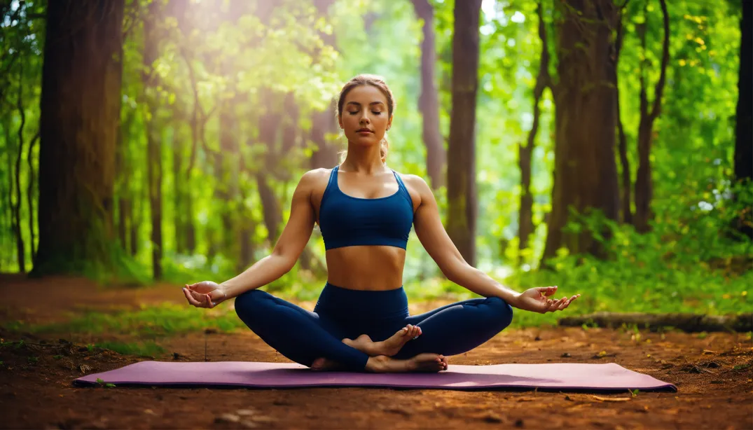 Lexica - a woman doing yoga