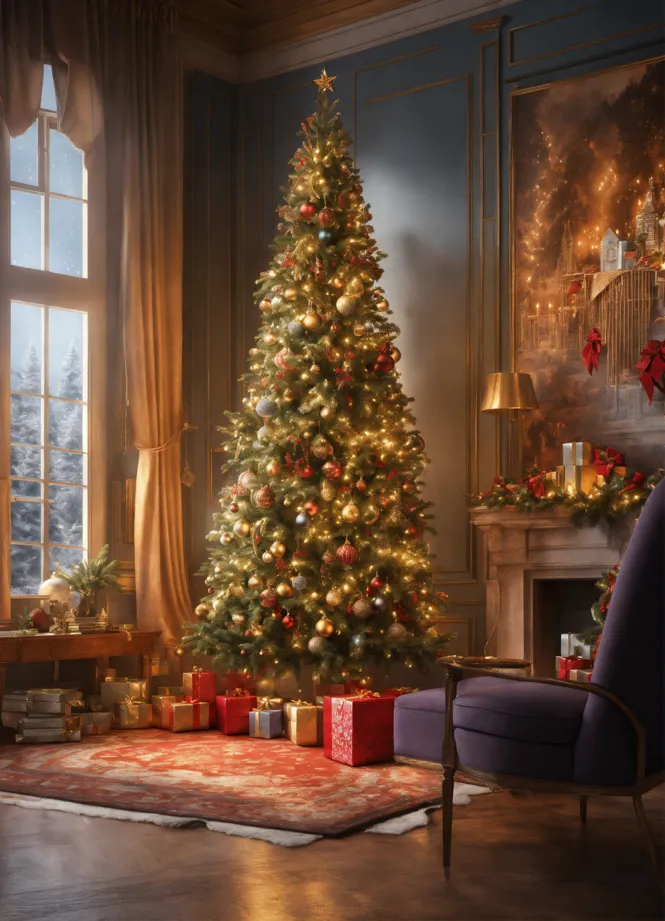 Elegant Winter Wonderland Christmas Tree