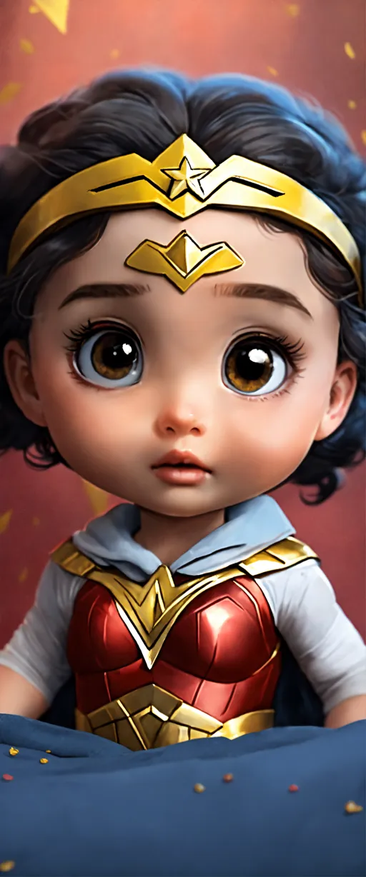 Cute Adorable Super Hero Baby Wonder Woman · Creative Fabrica