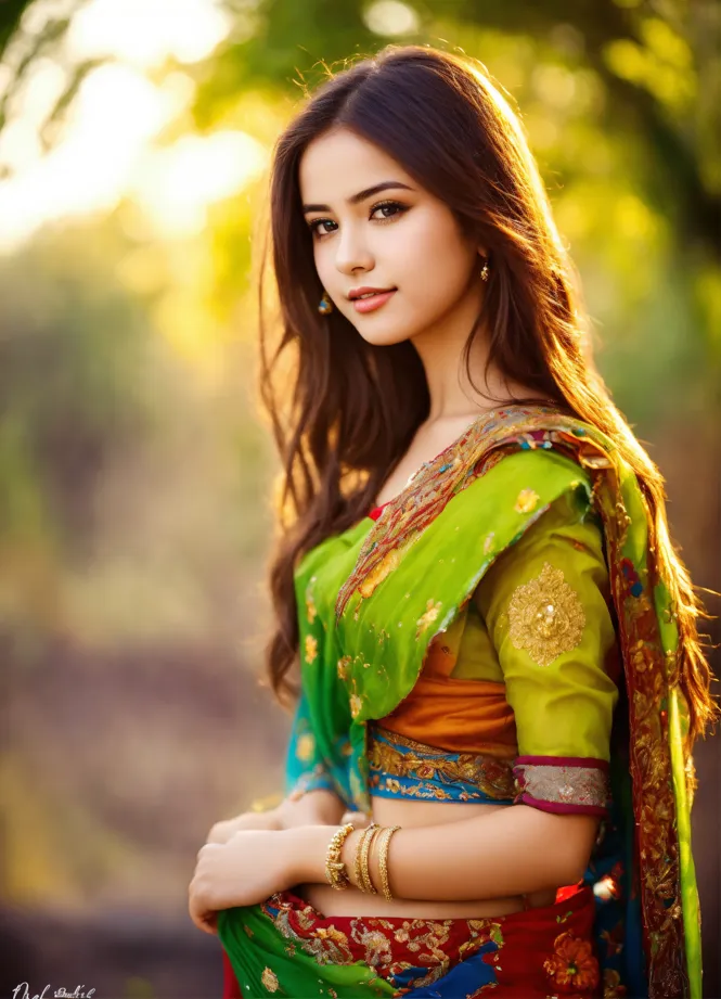 Lexica - indian girl wearing saree