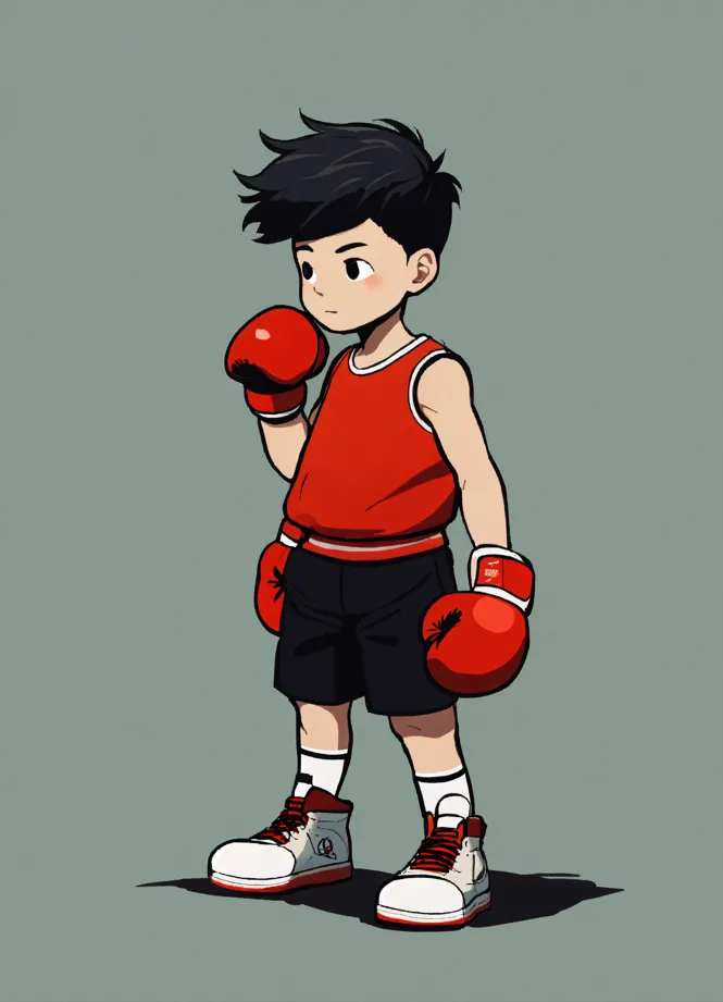 Hajime no Ippo, Ippo, boxing, manga, depressing, anime boys, simple  background, black background, minimalism