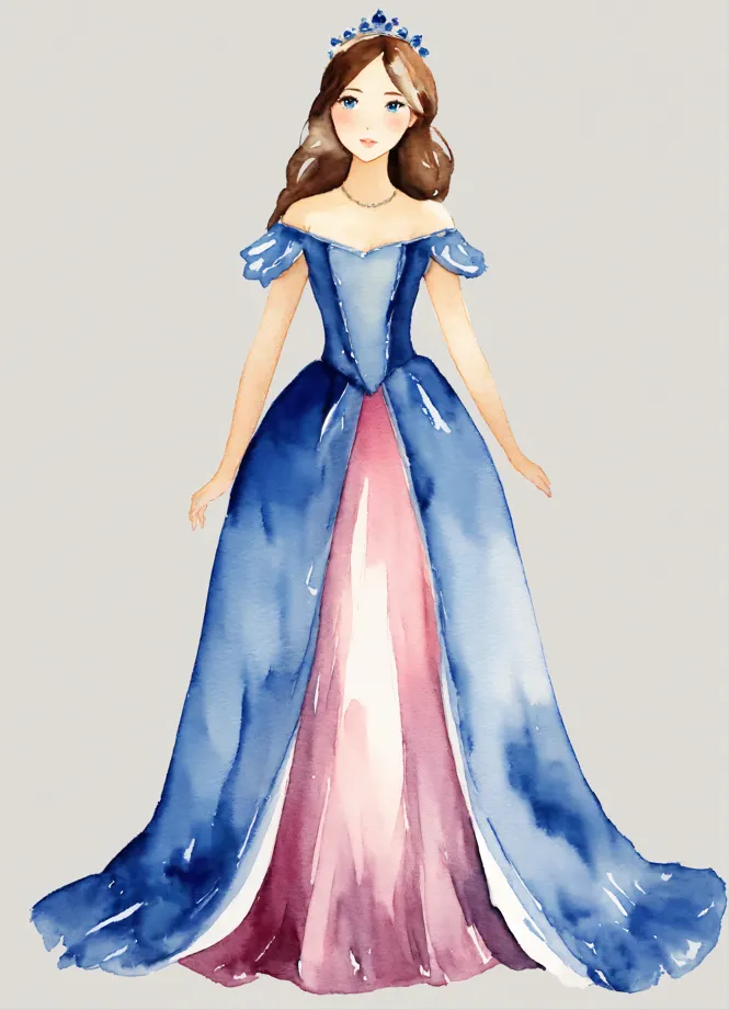 beautiful princess dresses drawing